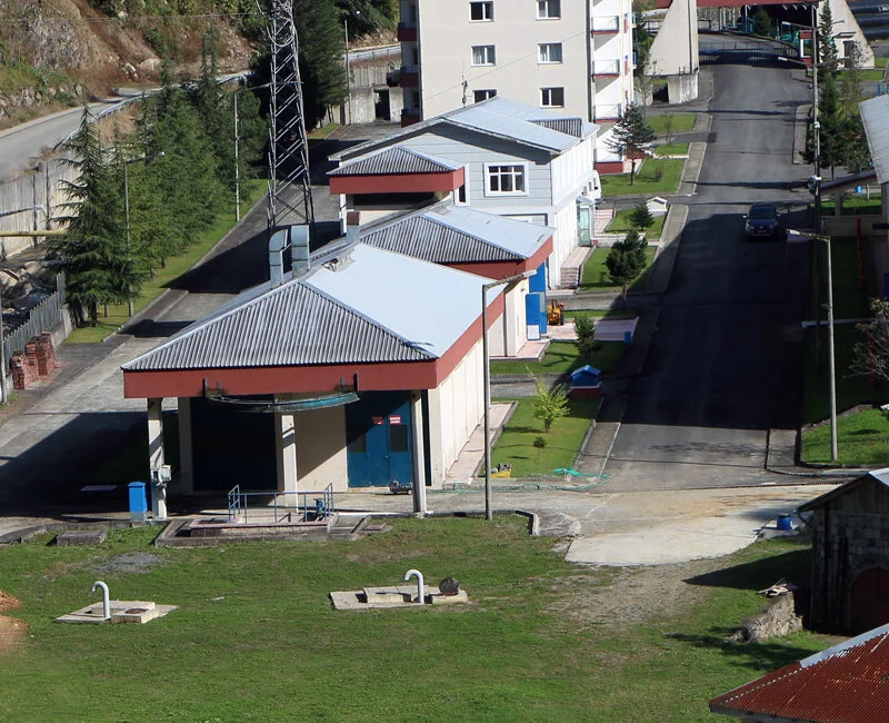 Rize İçmesuyu İsale Hattı projesinin görünümü